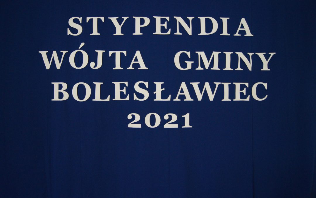 Stypendia Wójta Gminy rozdane!