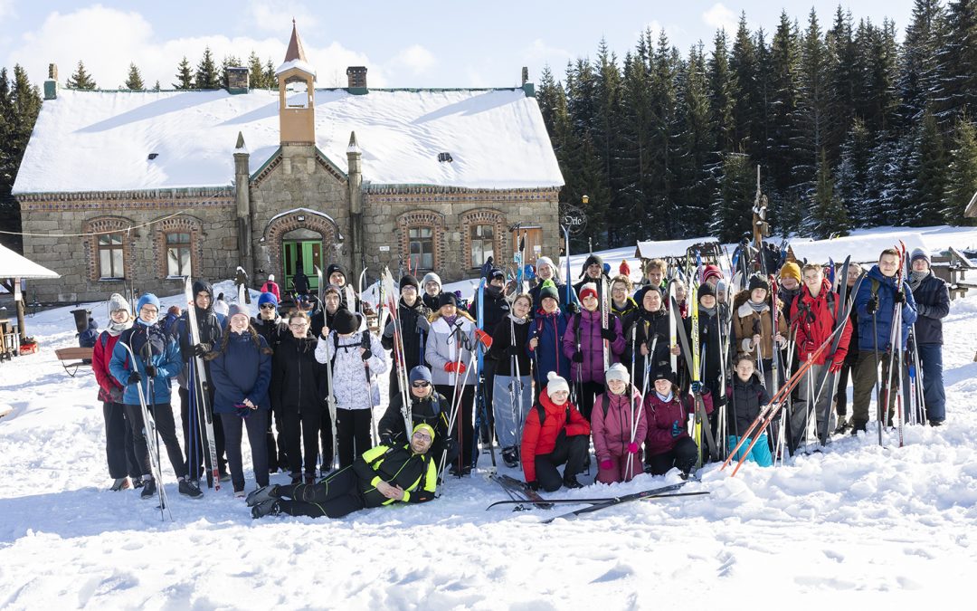 Licealiści na biegówkach