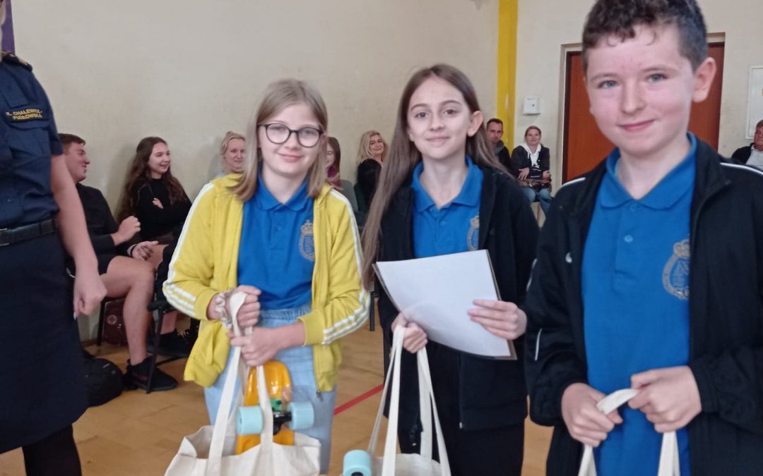 Czołowe miejsca naszych uczniów w konkursie „Z nami bezpieczniej”