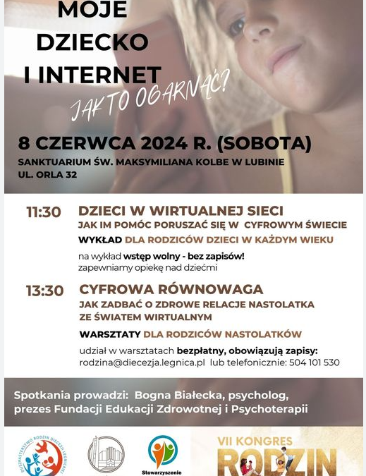 „Moje dziecko i internet” – polecamy wykład i warsztaty.