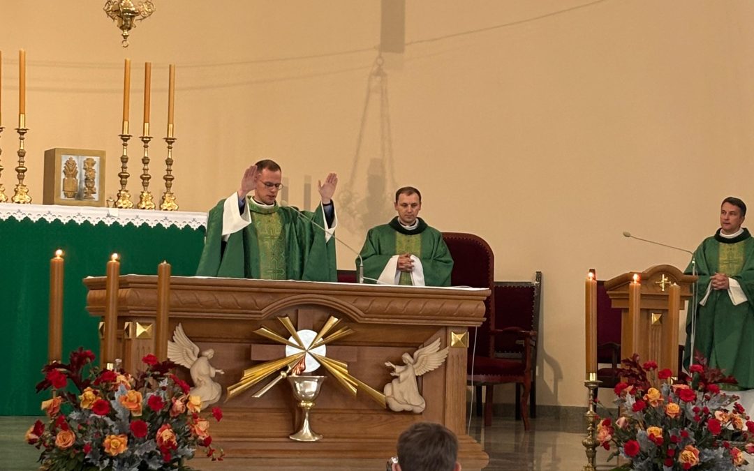 Msza święta prymicyjna o. Krzysztofa Świderskiego w naszej wspólnocie
