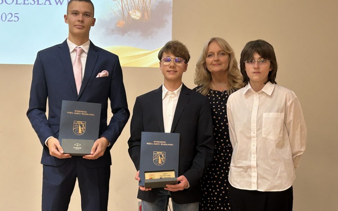 Nasi uczniowie ze Stypendiami Wójta Gminy Bolesławiec